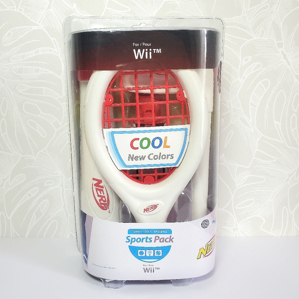 Nintendo Wii Sports Pack Red Tennis Baseball & Golf NERF New Sealed